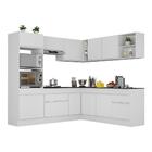 Armário De Cozinha Completa De Canto Com Rodapé Veneza Multim