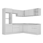 Armário De Cozinha Completa De Canto Com Rodapé Veneza Multim