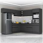 Armário De Cozinha Completa De Canto Com Rodapé Veneza Multim