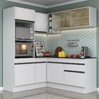 Armário De Cozinha Completa De Canto Com Rodapé Veneza Multim