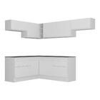 Armário De Cozinha Completa De Canto Com Rodapé Veneza Multim