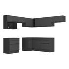 Armário De Cozinha Completa De Canto Com Rodapé Veneza Multim