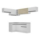 Armário De Cozinha Completa De Canto Com Rodapé Veneza Multim