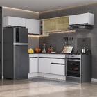 Armário De Cozinha Completa De Canto Com Rodapé Veneza Multim