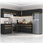 Armário De Cozinha Completa De Canto Com Rodapé Veneza Multim