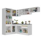 Armário De Cozinha Completa De Canto Com Rodapé Veneza Multim