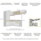 Armário De Cozinha Completa De Canto Com Rodapé Veneza Multim