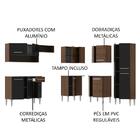 Armário De Cozinha Completa De Canto Madesa Emilly Rock Com B