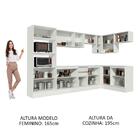 Armário De Cozinha Completa De Canto Madesa Smart 100% Mdf Mo