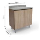 Armário De Cozinha Completa De Canto New 14 Peças 17 Portas M