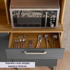 Armário De Cozinha Completa Ferrara 6 Portas 2 Gavetas Freijó