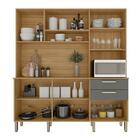 Armário De Cozinha Completa Ferrara 6 Portas 2 Gavetas Freijó