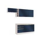 Armário De Cozinha Completa Garrafeiro 100% Mdf 260cm Branco/