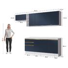 Armário De Cozinha Completa Garrafeiro 100% Mdf 280cm Branco/