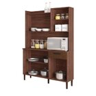 Armário De Cozinha Completa Genova Nogueira / Off White