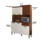 Armário De Cozinha Completa Genova Nogueira / Off White