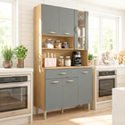 Armário De Cozinha Completa Golden 6 Portas 1 Gaveta Freijó /