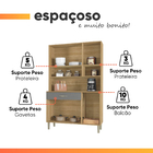 Armário De Cozinha Completa Golden 6 Portas 1 Gaveta Freijó /