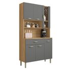 Armário De Cozinha Completa Golden 6 Portas 1 Gaveta Freijó /