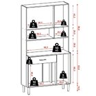 Armário De Cozinha Completa Golden Nogueira / Off White