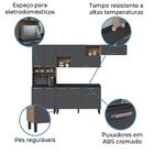 Armário De Cozinha Completa Itatiaia Vegas Com Balcão 10 Port