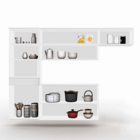 Armário De Cozinha Completa Light - 4 Peças - Armário + Panel