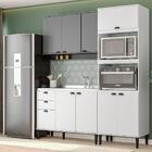 Armário De Cozinha Completa Lótus Slim Carraro Branco/tit