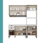 Armário De Cozinha Completa Lótus Slim Carraro Branco/tit