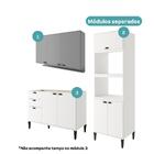 Armário De Cozinha Completa Lótus Slim Carraro Branco/tit