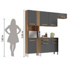 Armário De Cozinha Completa Luísa Com Balcão 7 Portas 2 Gavet