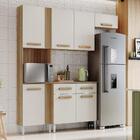 Armário De Cozinha Completa Luísa Com Balcão 7 Portas 2 Gavet