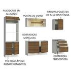 Armário De Cozinha Completa Madesa 100% Mdf Acordes Com Balcã