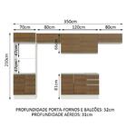 Armário De Cozinha Completa Madesa 100% Mdf Acordes Xa350001