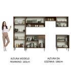 Armário De Cozinha Completa Madesa Emilly 293001 Com Balcão E