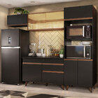 Armário De Cozinha Completa Madesa Reims 260001 Com Balcão E