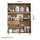 Armário De Cozinha Completa Marina Atacama / Grafite