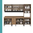 Armário De Cozinha Completa Miami Lift Carraro Preto Touch Co