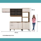 Armário De Cozinha Completa Miami Plus Carraro Freijó Com Off