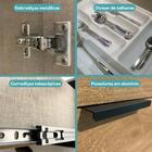 Armário De Cozinha Completa Miami Plus Carraro Freijó Com Off