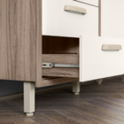 Armário De Cozinha Completa Moana 160 Cm Carvalho Nature E Of