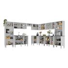 Armário De Cozinha Completa Modulada 11 Pçs Siena Multimóveis