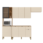 Armário De Cozinha Completa Modulada Com Balcão Nicho Para Mi