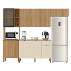 Armário De Cozinha Completa Modulada Com Balcão Nicho Para Mi