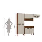 Armário De Cozinha Completa Nala 4 Peças 10 Portas 2 Gavetas