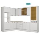 Armário De Cozinha Completa S/ Tampo Milla Aura Carraro Branco