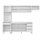 Armário De Cozinha Completa Sem Tampo 270 Cm Andréia Branco