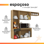 Armário De Cozinha Completa Suspenso Com Balcão 6 Portas 1 Ga