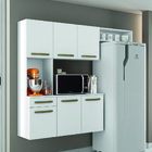 Armário De Cozinha Completa Suspenso Com Balcão 6 Portas 1 Ga