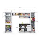 Armário De Cozinha Completa Top Class 5 Peças Com 10 Portas B