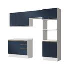 Armário De Cozinha Completa Torre Quente 100% Mdf 270cm Branc